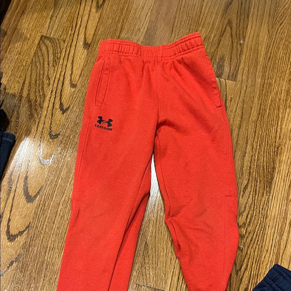 Under Armour Kids Jeans and Joggers - Blue, Gray, Red, Tan - Picture 6 of 9